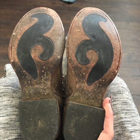 Corral Gold Studded Distressed Boots - Picture 3 of 7